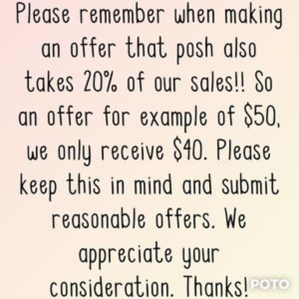 Reasonable offers Welcome